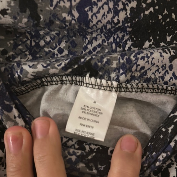 Blue and Gray Mini Pencil Skirt for Night Out - Picture 2 of 2